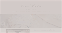 Desktop Screenshot of leannehamiltoncouture.com